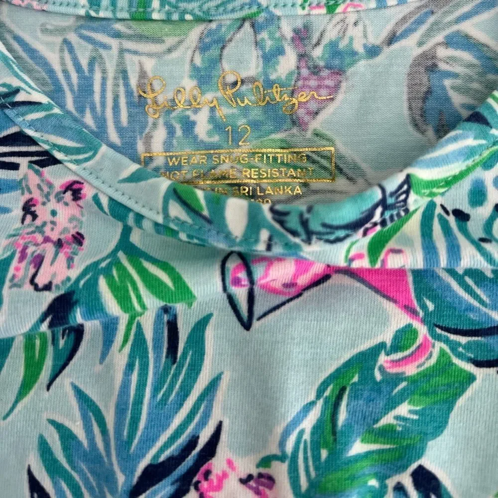 Lilly Pulitzer Girl Pajama Set Size 12